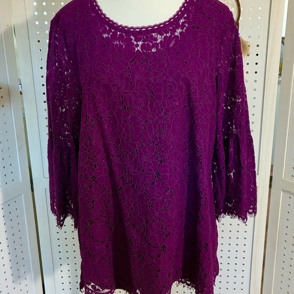 Isaac Mizrali Live Tops - Chic women’s lace top.